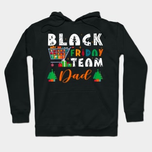 Black Shopping Friday Team Dad Family Christmas Pajamas Hoodie